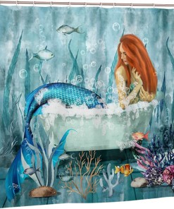 Princess Castle Shower Curtain For Kids Bathroom Decor, Sparkling And Whimsical Bathroom Accessories
