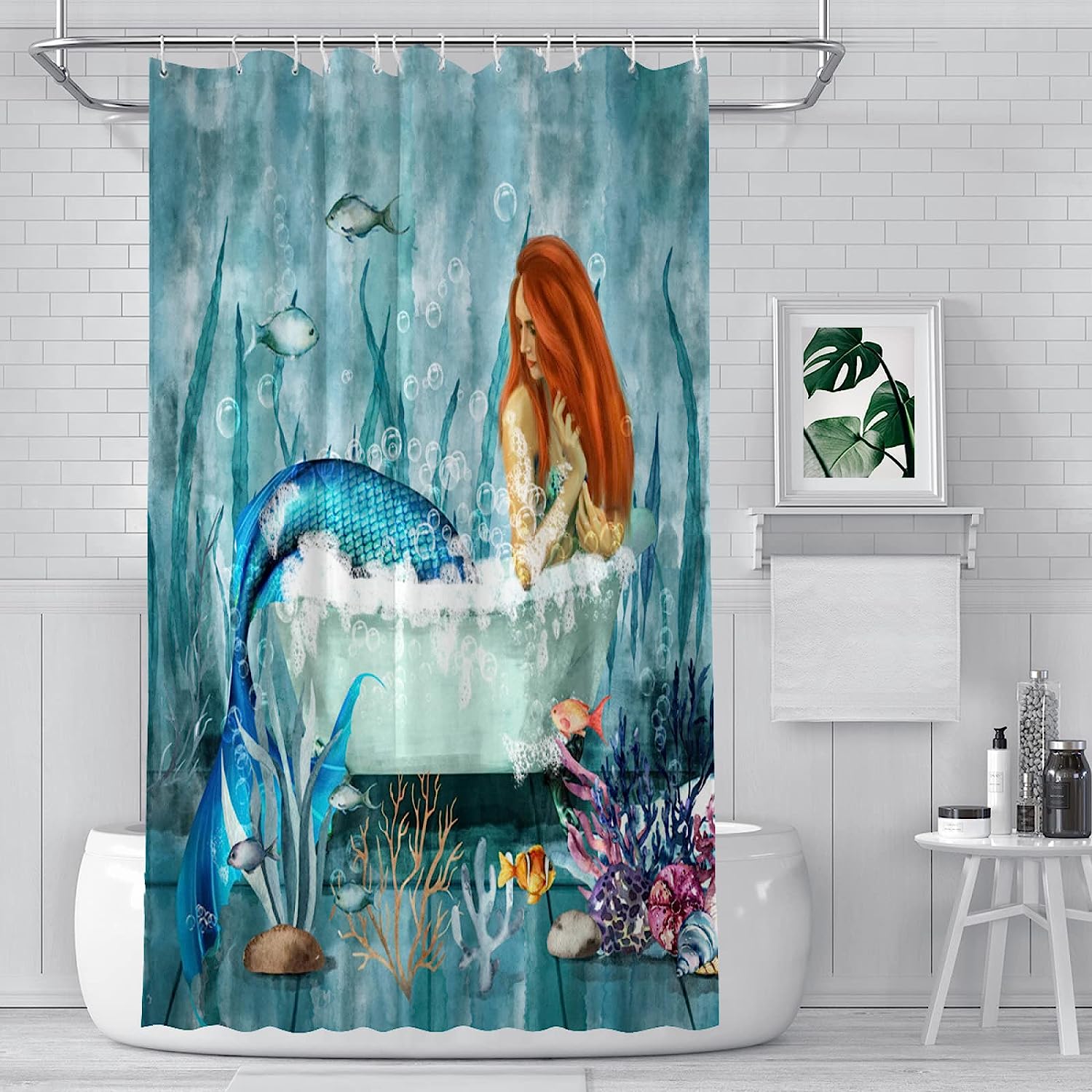 Princess Castle Shower Curtain For Kids Bathroom Decor, Sparkling And Whimsical Bathroom Accessories - Image 2