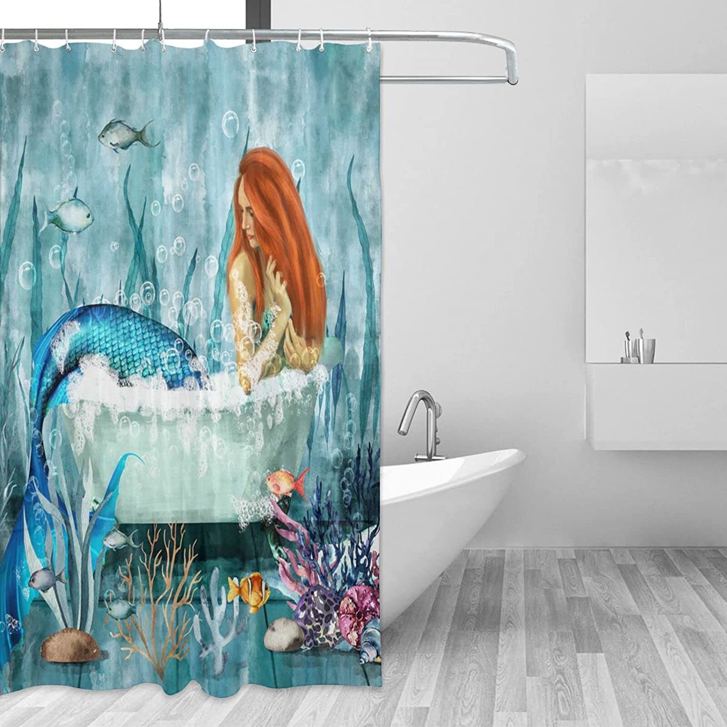 Princess Castle Shower Curtain For Kids Bathroom Decor, Sparkling And Whimsical Bathroom Accessories - Image 3