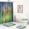 Princess Jungle Elk Bathroom Shower Curtain - Experience The Fairytale Life