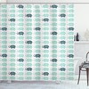 Print Shower Curtain with Aggressive Wild Tiger Design for Bathroom Decor