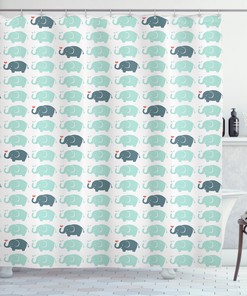 Print Shower Curtain with Aggressive Wild Tiger Design for Bathroom Decor