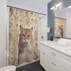 Print Your Pet Shower Curtain With Dogs, Cats And People, Mother'S Day Gift
