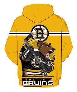 Printed All Over Print Boston Bruins Hoodie 3D Gifts For Fans