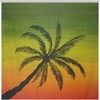 Printed Hawaii Palm Trees Waterproof Shower Curtain For Bathroom
