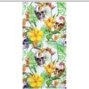 Printed Hibiscus And Tropical Skull Hawaii Shower Curtain For Bathroom