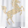 Printify Emoji Horse Shower Curtain for Fun Bathroom Decor 