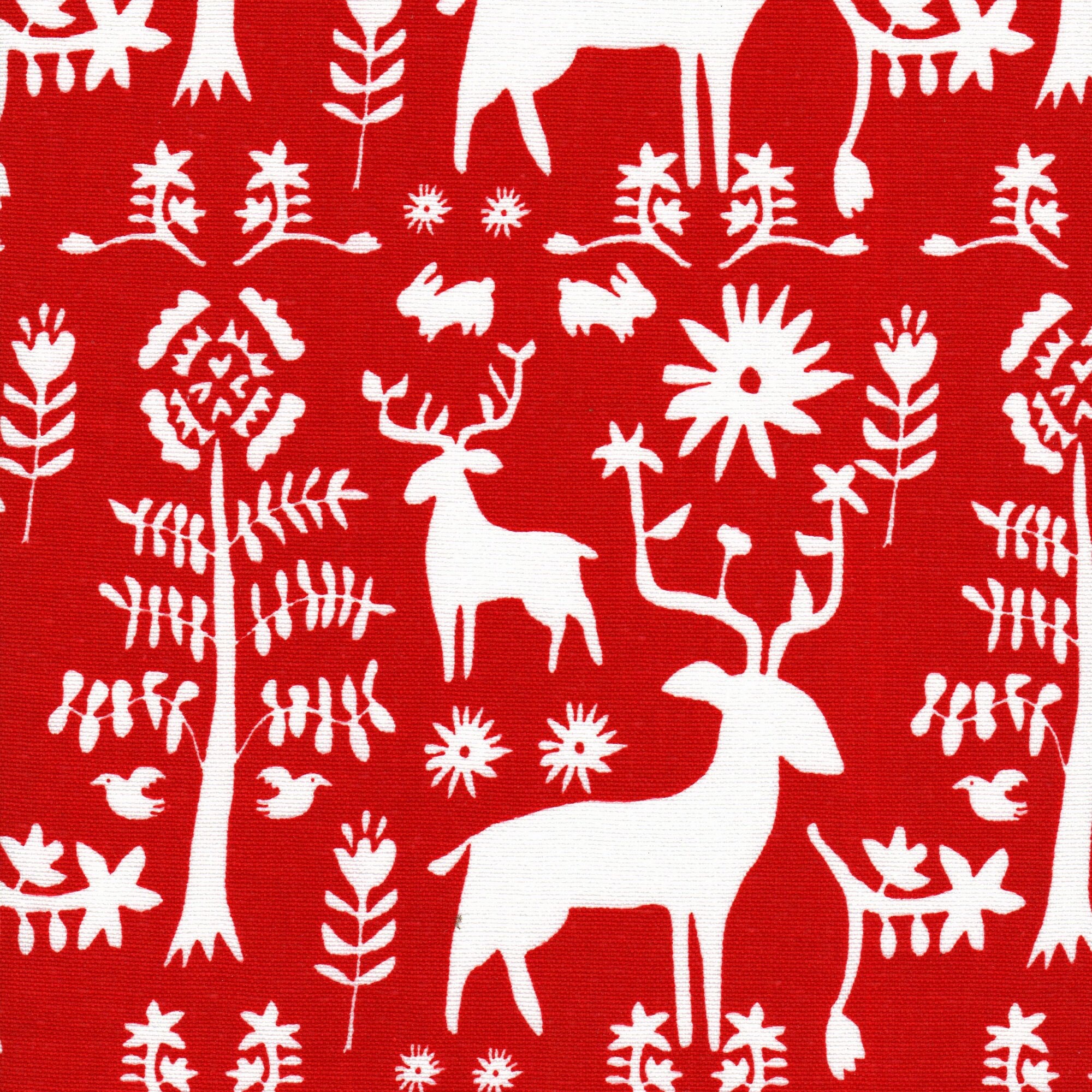 Promise Land Forest Lipstick Red Shower Curtain