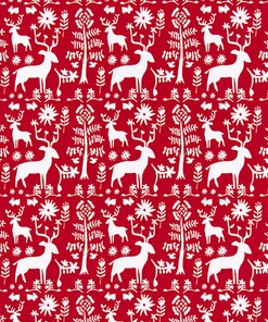 Promise Land Forest Lipstick Red Shower Curtain