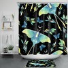 Psychedelic Moth Butterfly Shower Curtain for a Colorful and Artistic Bathroom Look