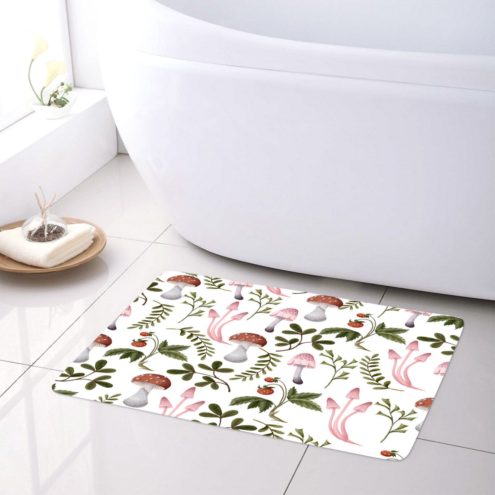 Psychedelic Mushroom Shower Curtain - Trippy Bathroom Decor
