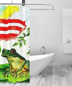 Puerto Rico's Coqui Frog Shower Curtain for a Tropical Flavor