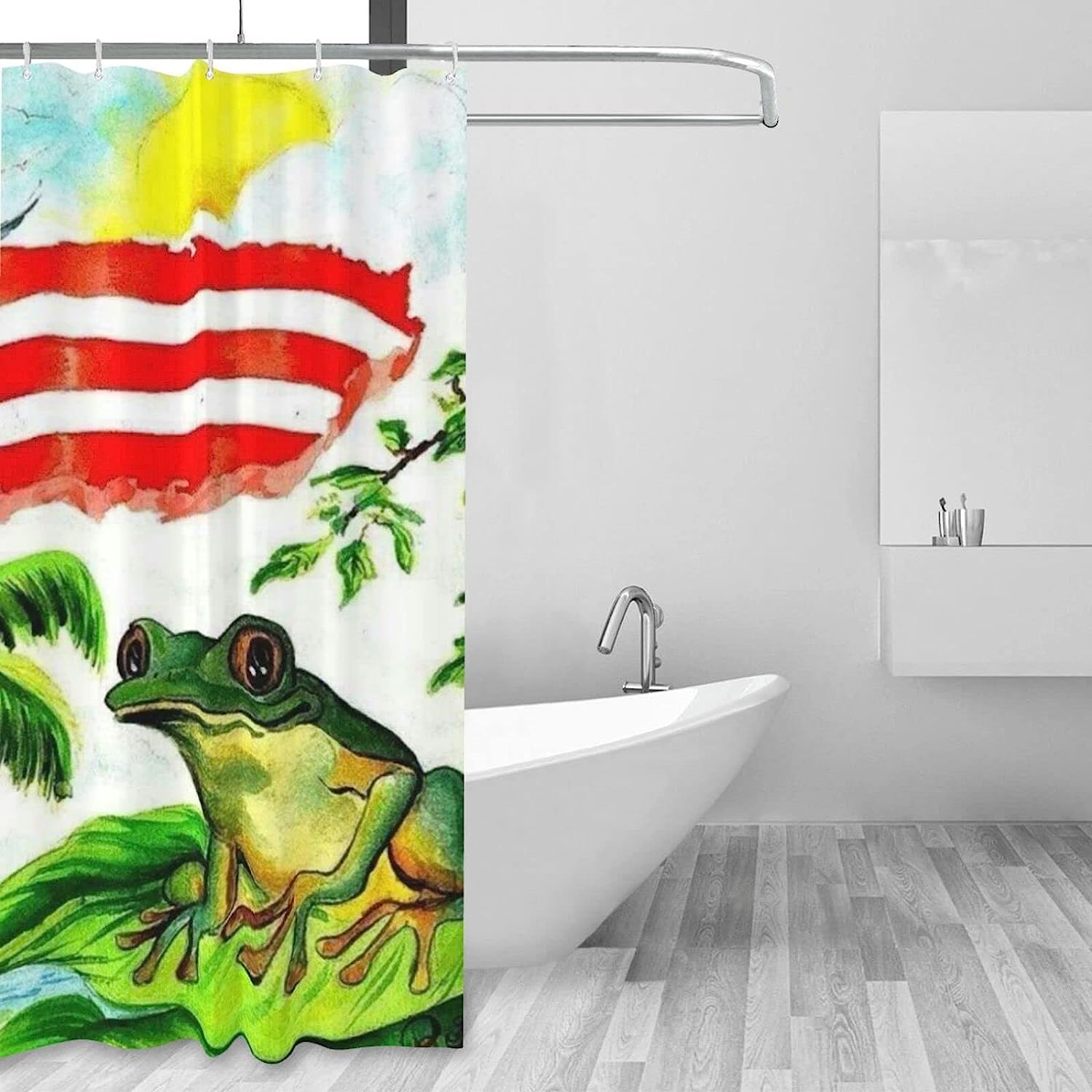 Puerto Rico's Coqui Frog Shower Curtain for a Tropical Flavor