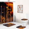 Pumpkin Head Scarecrow Shower Curtain, Halloween-Inspired Art For Festive Bathroom Decor