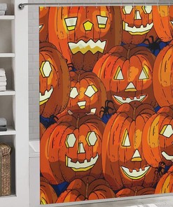 Pumpkin Spice And Everything Nice Printed Shower Curtain For Bathroom