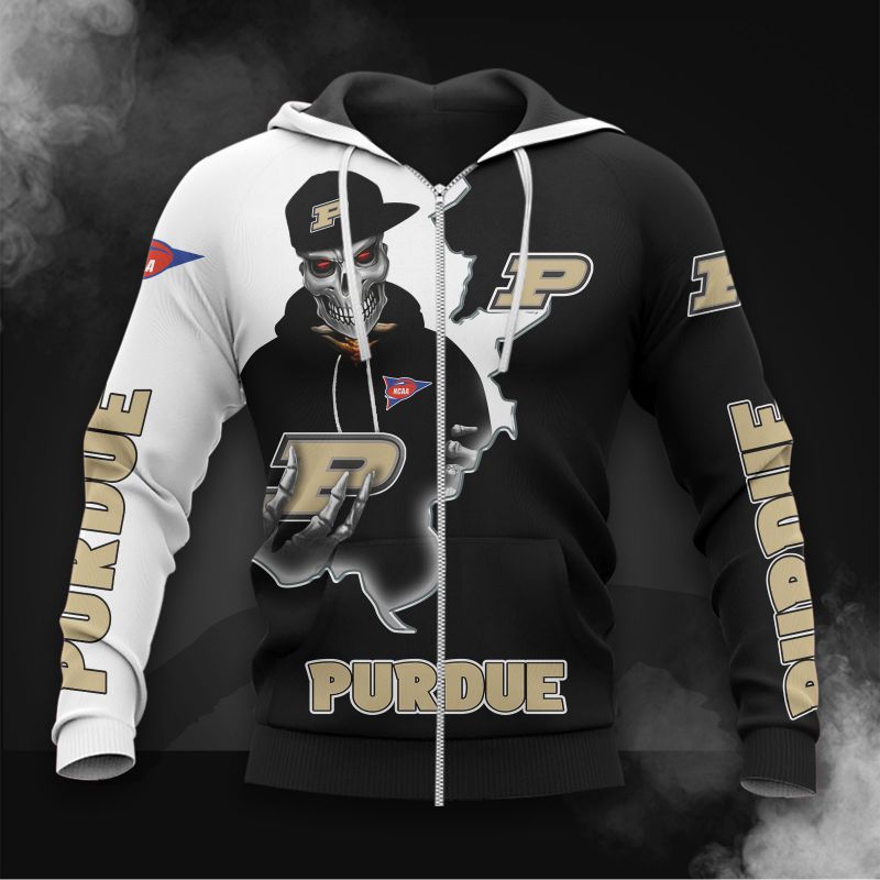 Purdue Boilermakers Long Sleeve Zip Hoodie Perfect For Fans