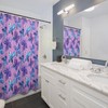 Purple And Blue Butterfly Shower Curtain For Colorful Bathroom Decor