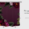 Purple Bathtub Home Decor And Waterproof Floral Flowers Shower Curtain For A Relaxing Bath 