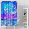 Purple Galaxy Full Moon Shower Curtain For A Cosmic Bath