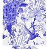 Purple Hydrangea and Hummingbird Fabric Shower Curtain Liner for Bathroom Dcor