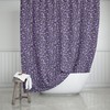 Purple Leopard Animal Print Bath Curtain for Glam Bathroom Decor