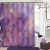 Purple Marble Ombre Shower Curtain For Modern And Elegant Bathroom Decor, Unique Prints And Waterproof Fabric.