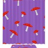 Purple Mushroom Shower Curtain To Add Dimension To Your Bathroom