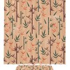 Purple Orange Bamboo Green Shower Curtain For Bathroom Decor