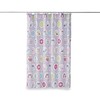 Purple Owl Flower Fabric Kids Bathroom Shower Curtain with Matching Hooks