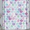 Purple Pink Aqua Mermaid Scales Shower Curtain Fabric for Your Bathroom 