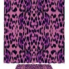 Purple Pink Black Leopard Pattern Unique Shower Curtain