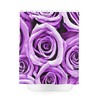 Purple Rose Flowers Shower Curtain, Romantic Floral Bathroom Decor
