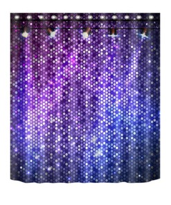 Purple Star Waterproof Bathroom Shower Curtain, Resistant and Durable with Unique Style