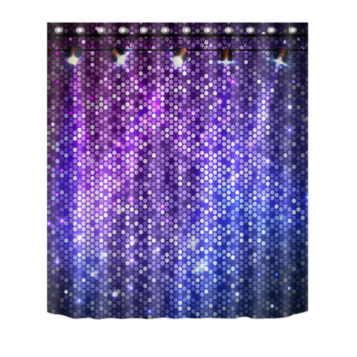 Purple Star Waterproof Bathroom Shower Curtain, Resistant and Durable with Unique Style