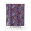 Purple Sun And Moon Witchy Spiritual Unique Shower Curtain