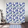 Purplish Lavender Bouquets Shower Curtain Set for Romantic Bathroom Decor with Floral Detail