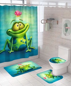 Quirky And Unique Frog Shower Curtain - A Fun And Playful Addition To Your Bathroom Decor