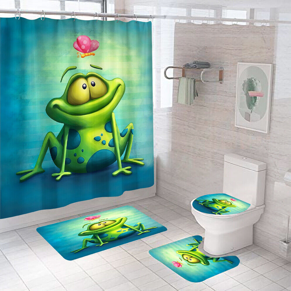 Quirky And Unique Frog Shower Curtain - A Fun And Playful Addition To Your Bathroom Decor