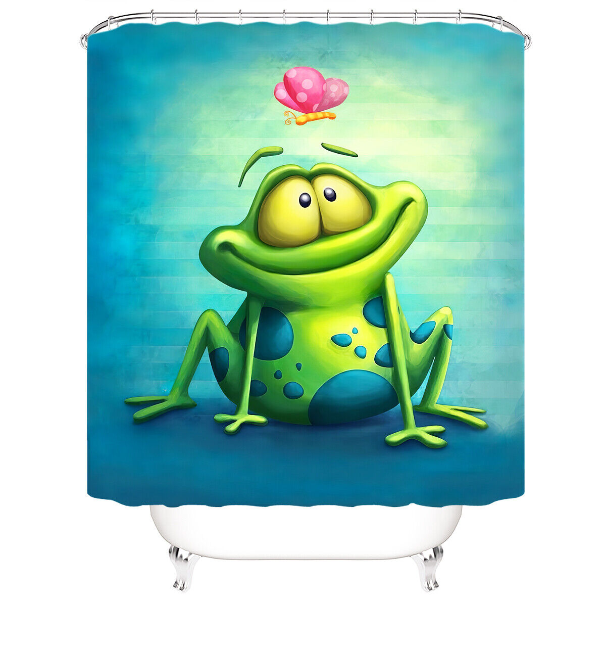 Quirky And Unique Frog Shower Curtain - A Fun And Playful Addition To Your Bathroom Decor