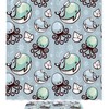 Quirky Dolphin Octopus Boat Shower Curtain - Waterproof Fabric Bathroom Curtain