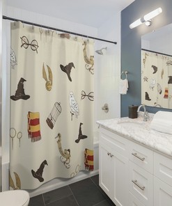 Quirky Harry Potter Shower Curtain For A Wizard-Loving Bathroom