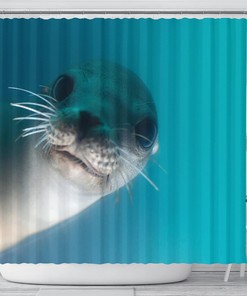 Quirky Seal Shower Curtain For A Playful Bath Time With Kids