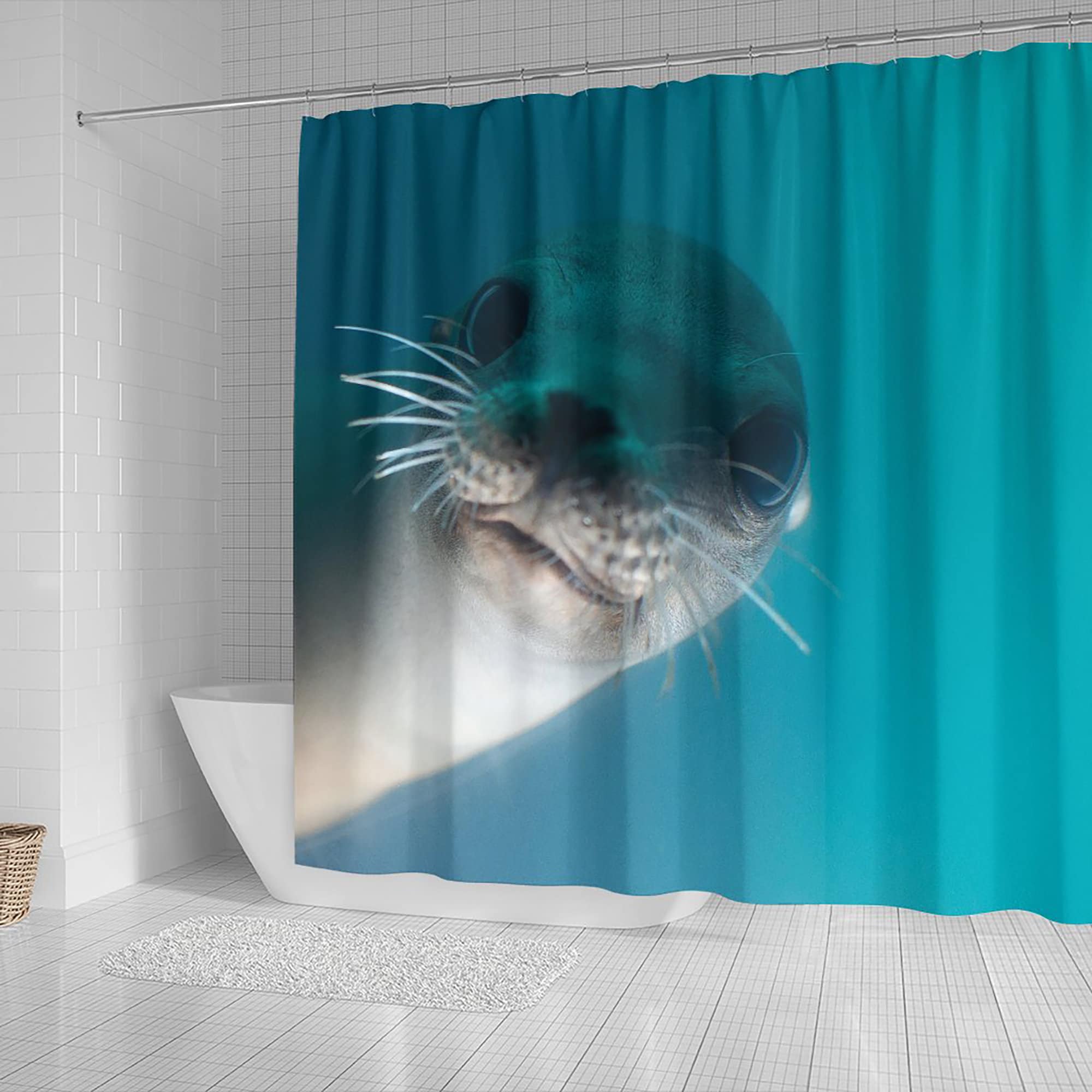 Quirky Seal Shower Curtain For A Playful Bath Time With Kids - Image 2