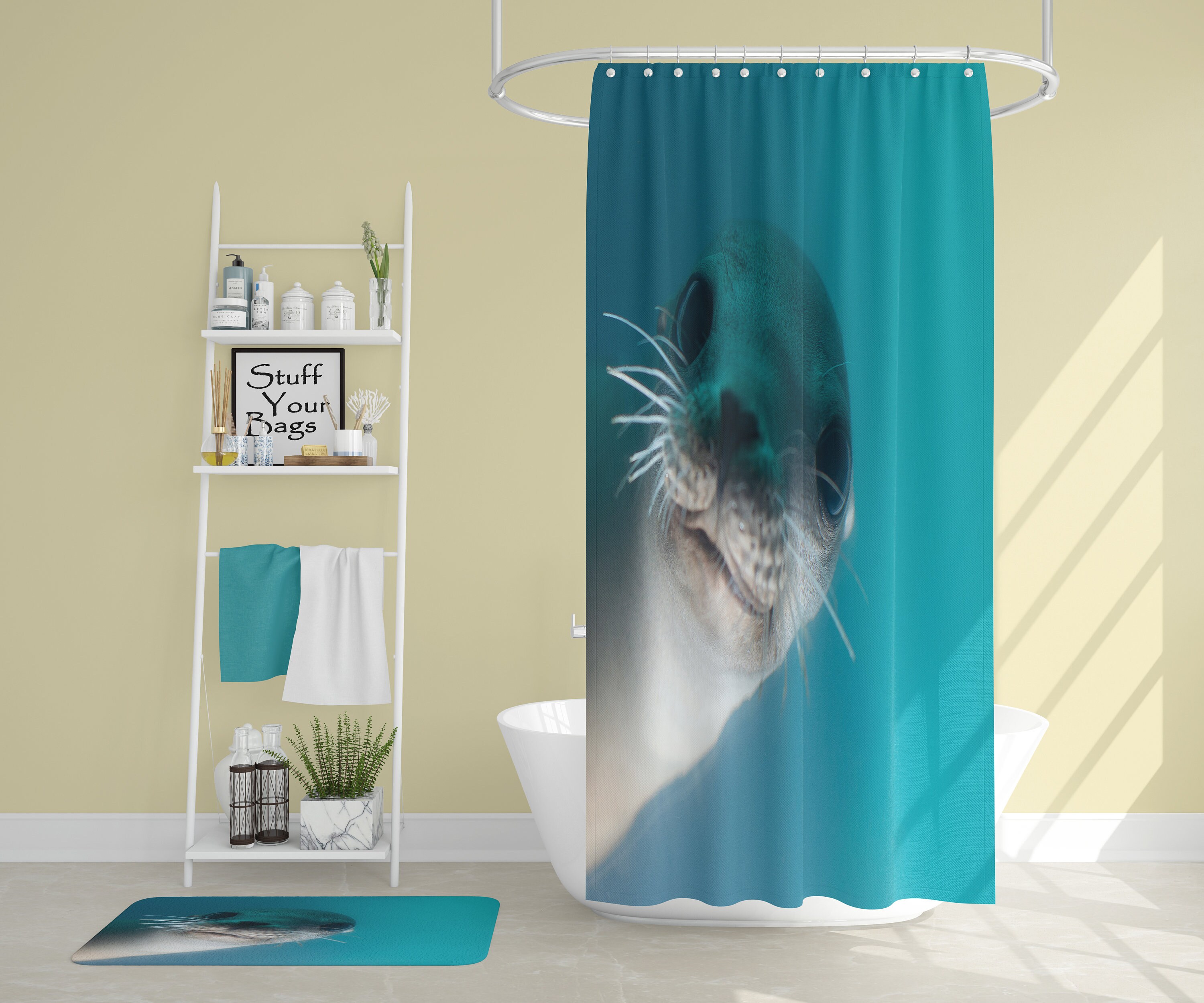 Quirky Seal Shower Curtain For A Playful Bath Time With Kids - Image 4