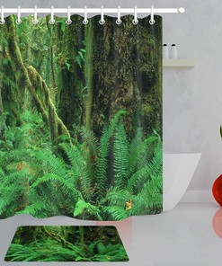 Rain Forest Trees: Tropical Shower Curtain for Nature Lovers