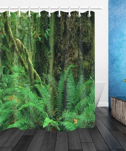 Rain Forest Trees: Tropical Shower Curtain for Nature Lovers