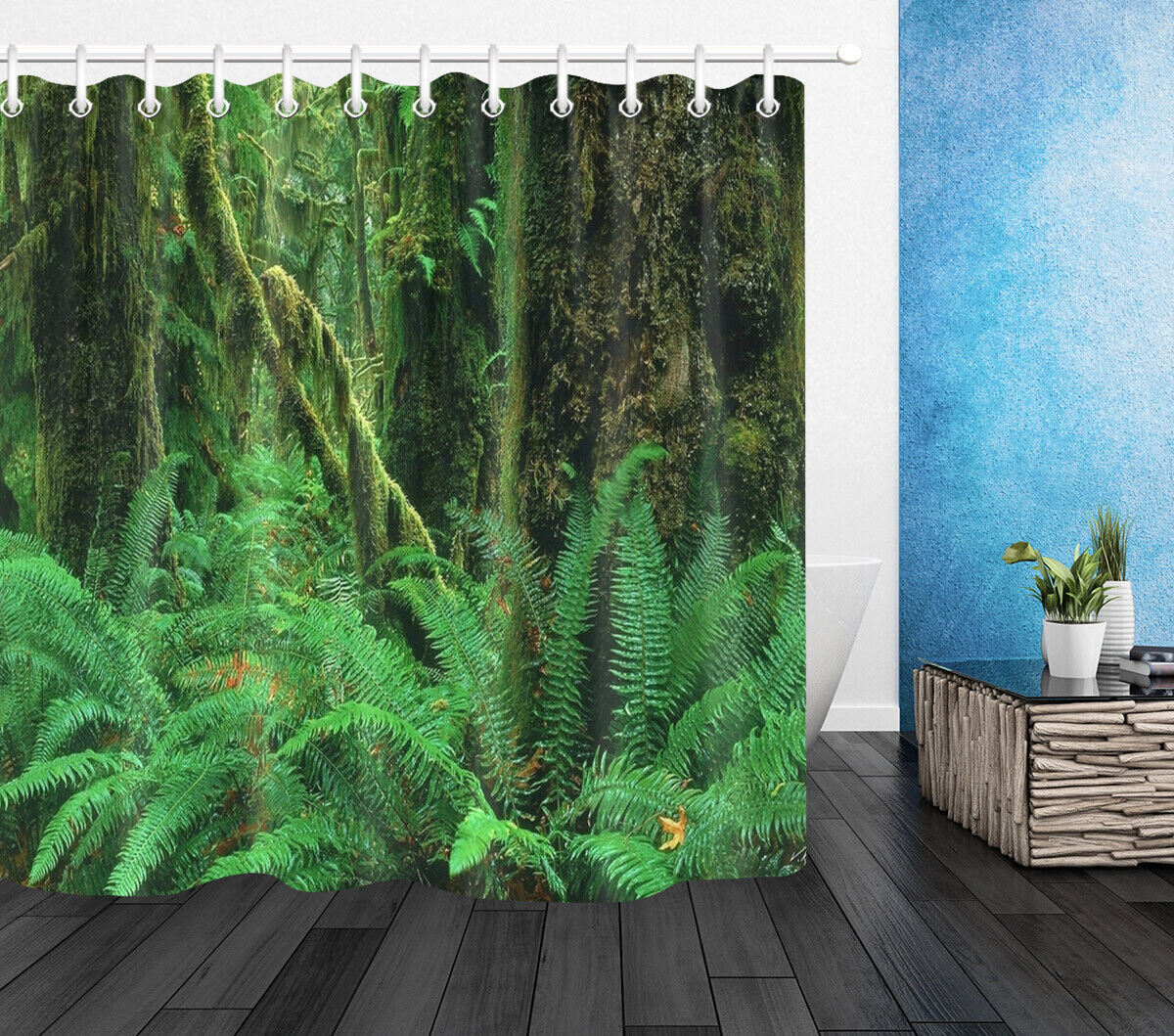 Rain Forest Trees: Tropical Shower Curtain for Nature Lovers