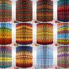 Rainbow Bohemian Shower Curtain with Mudcloth Style Design: A Colorful Addition to Your Bathroom