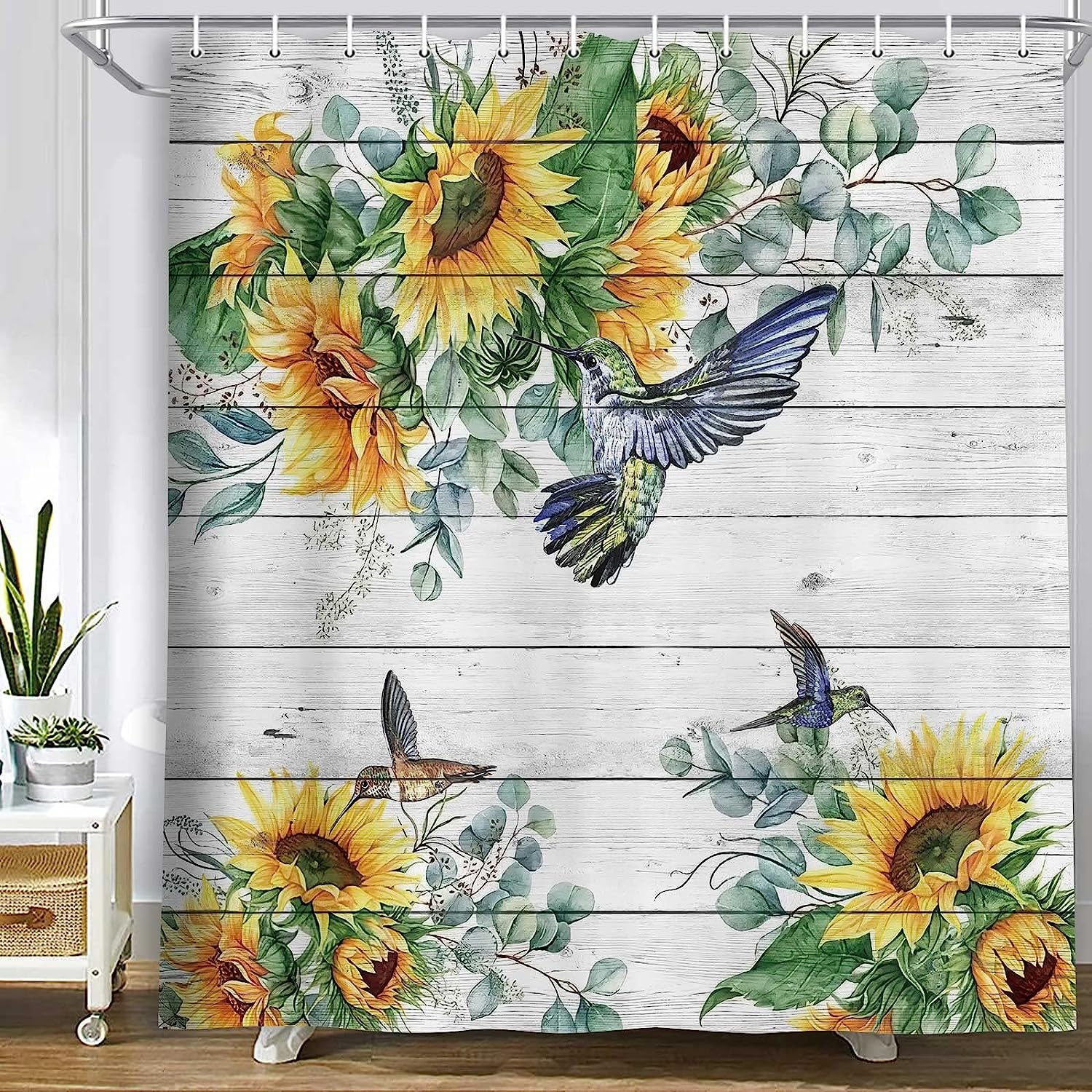 Rainbow Designer Shower Curtain by Merciful Offerings - Rose Geometric Bold Colorful Bath Decor Bright Abstract Bathroom