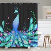 Rainbow Hearts Shower Curtain for Love and Music-Inspired Bathroom Decor